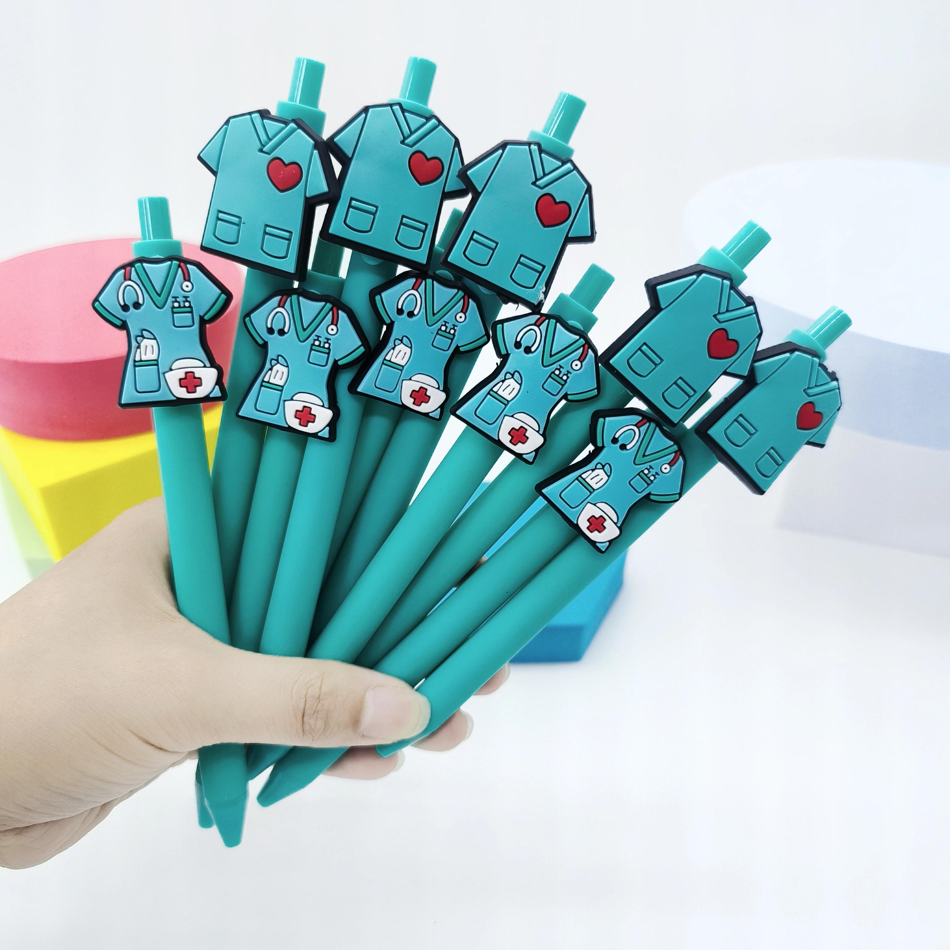 10Pcs blue-green doctor nurse uniform patch pen, nurse uniform modeling ballpoint pen, student writing gift pen, random style
10Pcs blue-green doctor nurse uniform patch pen, nurse uniform modeling ballpoint pen, student writing gift pen, random style