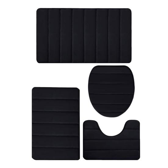 4 шт./компл. коврик для ванной из пены с эффектом памяти, мягкие коврики для ванной из микрофибры, нескользящие толстые коврики для унитаза, можно стирать в машине, впитывает воду, универсальный набор для ванной комнаты
4 шт./компл. коврик для ванной из пены с эффектом памяти, мягкие коврики для ванной из микрофибры, нескользящие толстые коврики для унитаза, можно стирать в машине, впитывает воду, универсальный набор для ванной комнаты