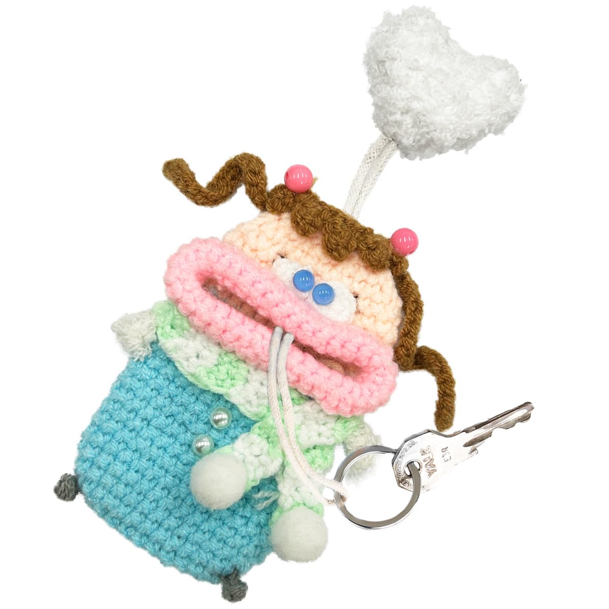 macaroni edge Yarn Mascot Key Case, Original Color Monster Keychain, Accessory Case, Key Storage, Korean Item, Handmade (Blue x PinkGirls (Winter
macaroni edge Yarn Mascot Key Case, Original Color Monster Keychain, Accessory Case, Key Storage, Korean Item, Handmade (Blue x PinkGirls (Winter