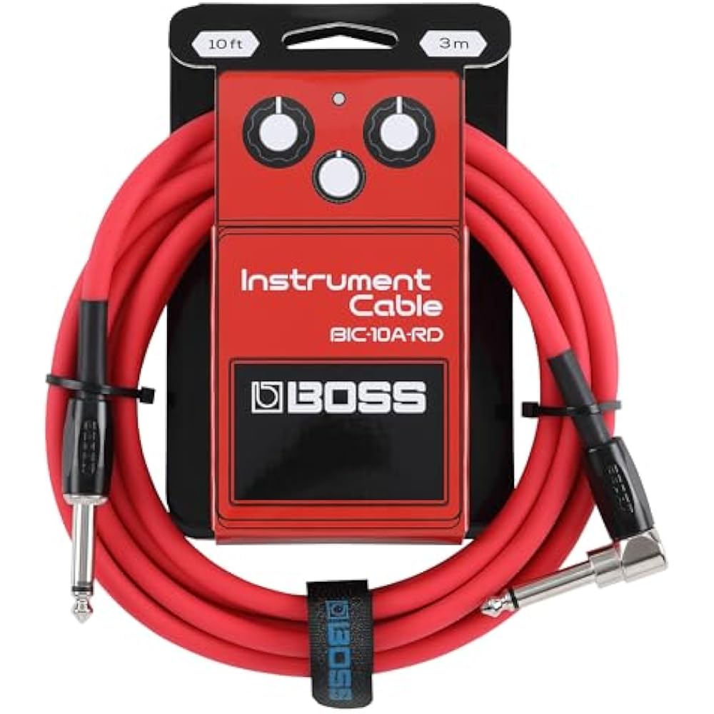 BOSS Boss BIC-10A-RD Guitar Cable Red 3m L Type - Straight Type Oxygen-free Braided Cable
BOSS Boss BIC-10A-RD Guitar Cable Red 3m L Type - Straight Type Oxygen-free Braided Cable