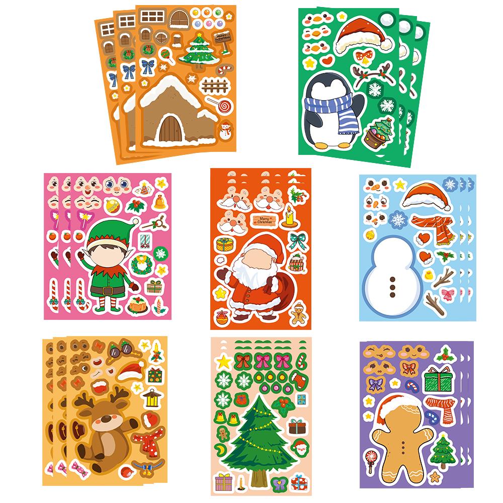 8PCS Christmas Cartoon Face Changing Collage Sticker Creative Cartoon Guitar Phone Guitar Wall Luggage Stationery Stickers
8PCS Christmas Cartoon Face Changing Collage Sticker Creative Cartoon Guitar Phone Guitar Wall Luggage Stationery Stickers