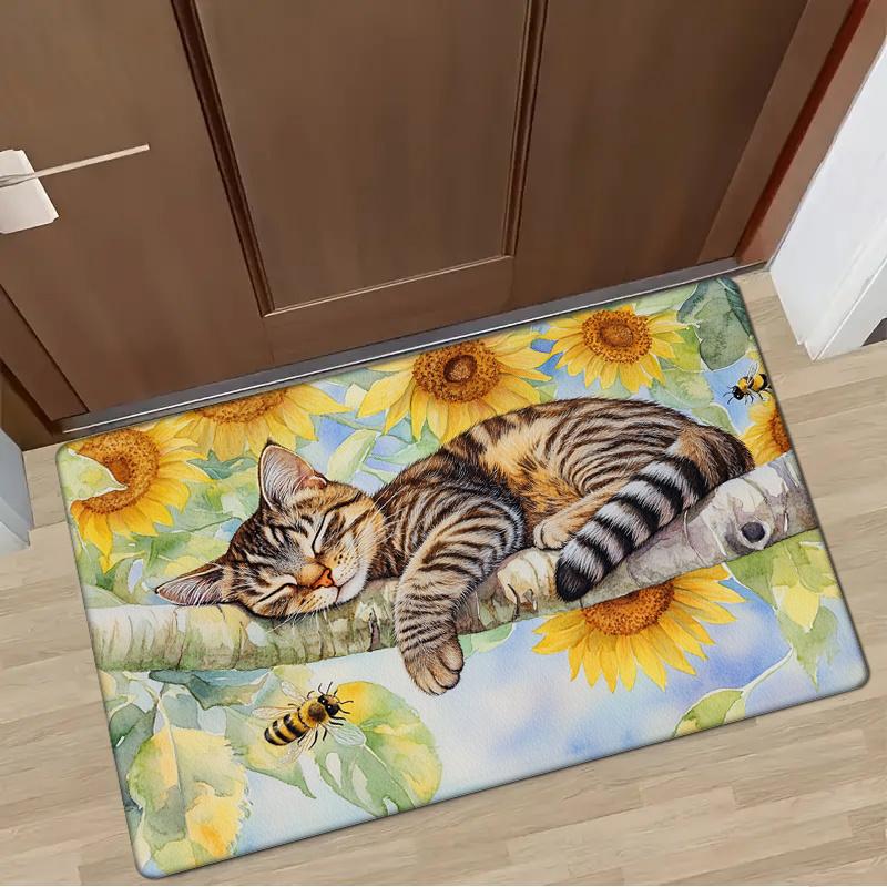 Flannel Sponge 0.47inch Thick - 1pc Spring Cat and Sunshine Kitchen Fl Mat, Non-Slip Floor Area Mat, Doormat for Entryway Kitche 40cm x 60cm
Flannel Sponge 0.47inch Thick - 1pc Spring Cat and Sunshine Kitchen Fl Mat, Non-Slip Floor Area Mat, Doormat for Entryway Kitche 40cm x 60cm