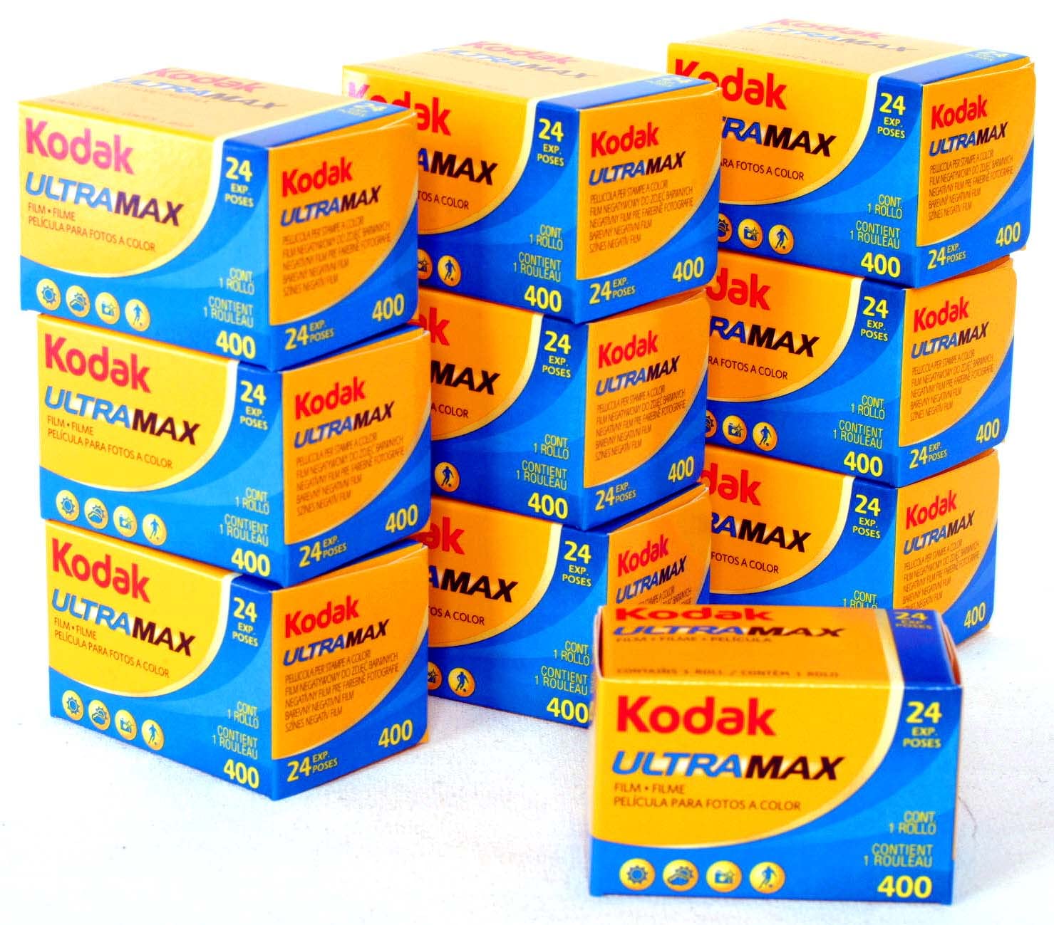 Kodak ULTRAMAX 400 Color Negative Film, 35mm, 24 Exposures, Pack of 10
Kodak ULTRAMAX 400 Color Negative Film, 35mm, 24 Exposures, Pack of 10
