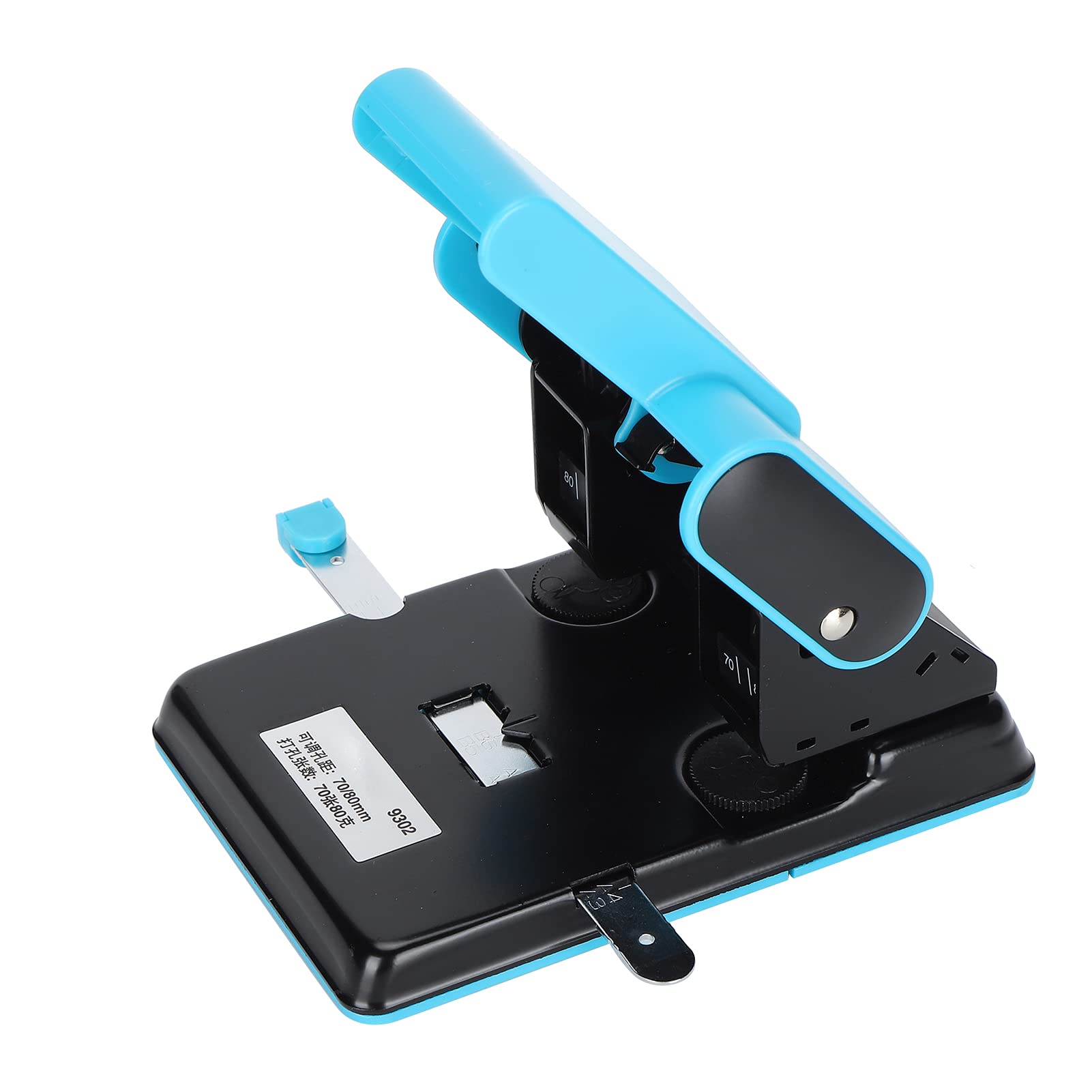 Hand punch, 2-hole paper punch, holds 70 sheets of paper
Hand punch, 2-hole paper punch, holds 70 sheets of paper
