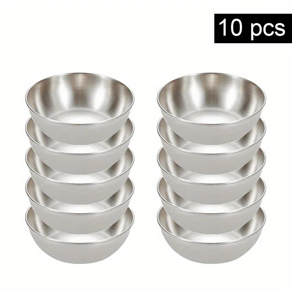 10Pcs Stainless Steel Small Sauce Dishes Seasoning Serving Tray Spice Plates Set Soy Sauce Dish For Home Kitchen Restaurant
10Pcs Stainless Steel Small Sauce Dishes Seasoning Serving Tray Spice Plates Set Soy Sauce Dish For Home Kitchen Restaurant