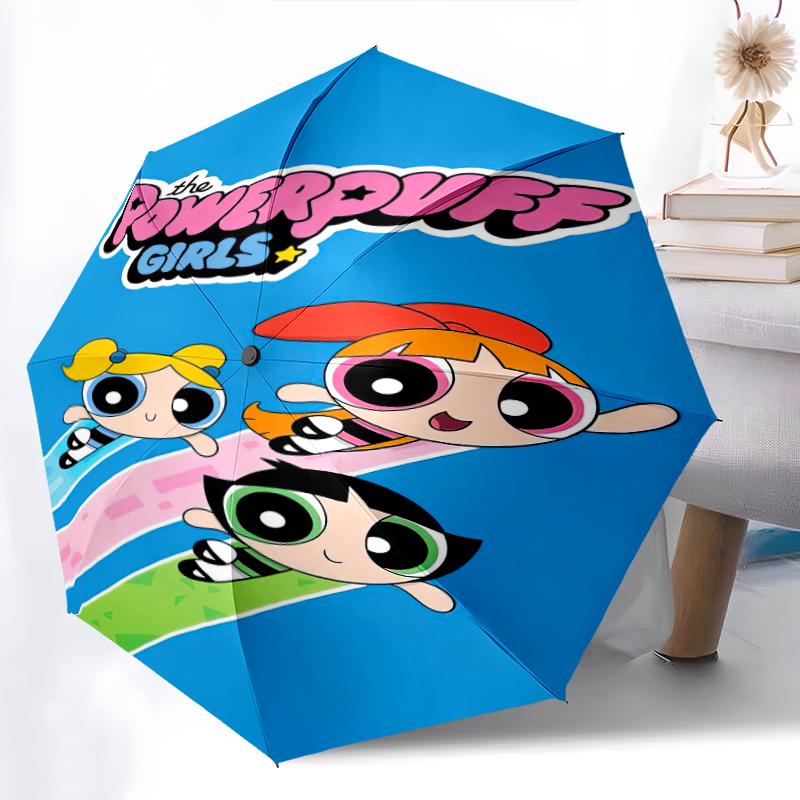 1pc The Powerpuff Girls pattern Umbrella Portable Folding Umbrella Iron Frame Hole Bone Structure Outdoor Home Umbrella
1pc The Powerpuff Girls pattern Umbrella Portable Folding Umbrella Iron Frame Hole Bone Structure Outdoor Home Umbrella
