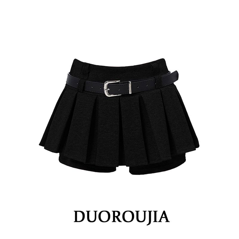Duor Plus-Size Black High-Waisted Skirt Pants for Women, New Autumn Style for Plus-Size Women, Anti-Exposure Design, A-Line Pleated Short Skirt Black 4XL
Duor Plus-Size Black High-Waisted Skirt Pants for Women, New Autumn Style for Plus-Size Women, Anti-Exposure Design, A-Line Pleated Short Skirt Black 4XL