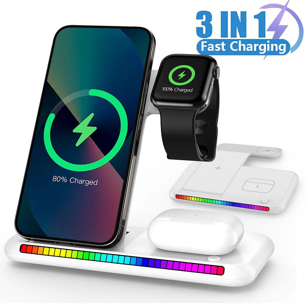 3 in1 Foldable Wireless Charger Stand LED For iPhone 16 15 Pro Max Xiaomi 14 15 Huawei Samsung Galaxy S23 Ultra Watch Headphone чорний
3 in1 Foldable Wireless Charger Stand LED For iPhone 16 15 Pro Max Xiaomi 14 15 Huawei Samsung Galaxy S23 Ultra Watch Headphone чорний