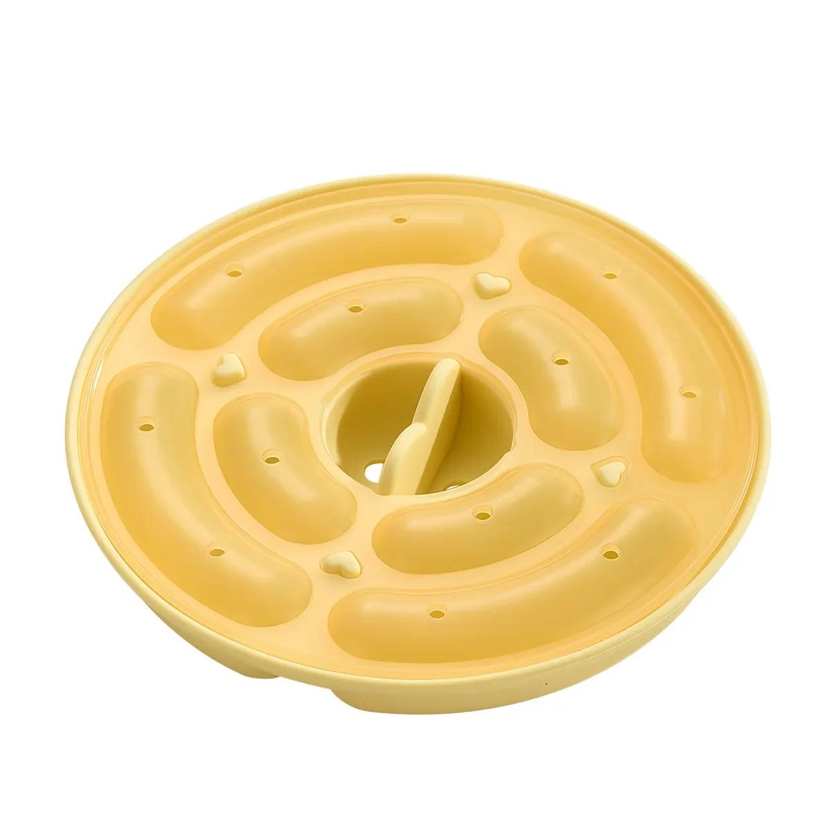 Силиконовая форма для колбасы своими руками, красивая домашняя паровая колбаса для собак, домашняя креативная форма для выпечки, инструмент лимонно-желтый