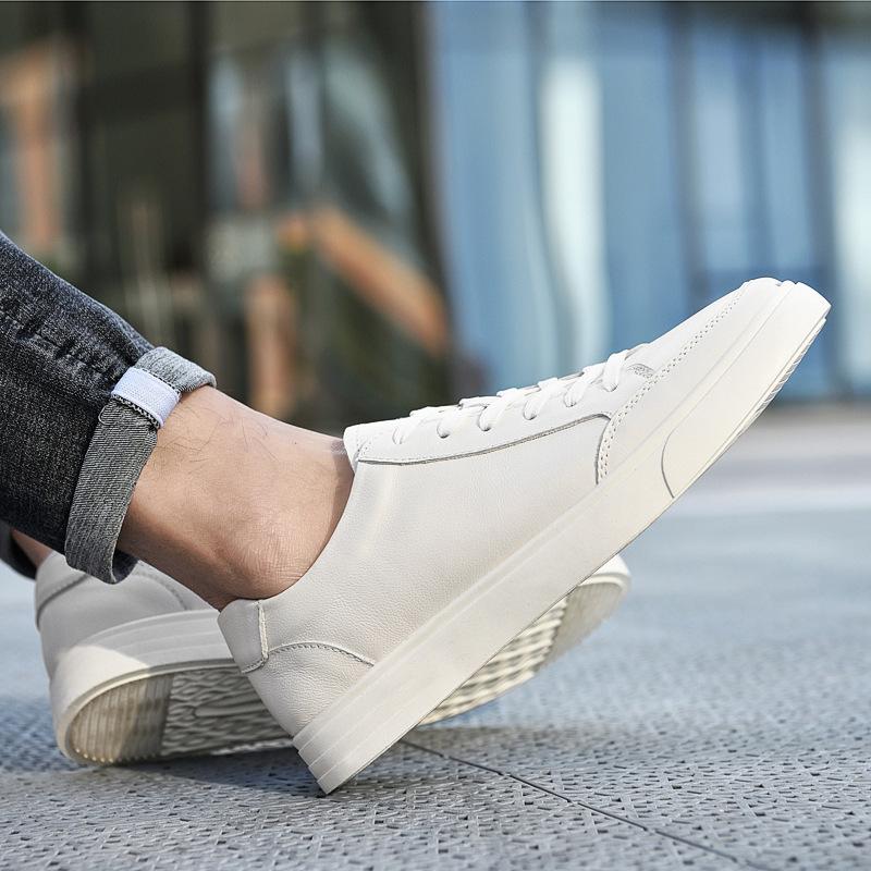 Cowhide flat baseplate shoes men s trend daily breathable casual shoes green guy men s shoes 37 білий
Cowhide flat baseplate shoes men s trend daily breathable casual shoes green guy men s shoes 37 білий