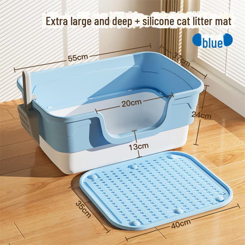 Дуже великий водонепроникний напівзакритий котячий лоток із високими стінками 55CM
Дуже великий водонепроникний напівзакритий котячий лоток із високими стінками 55CM