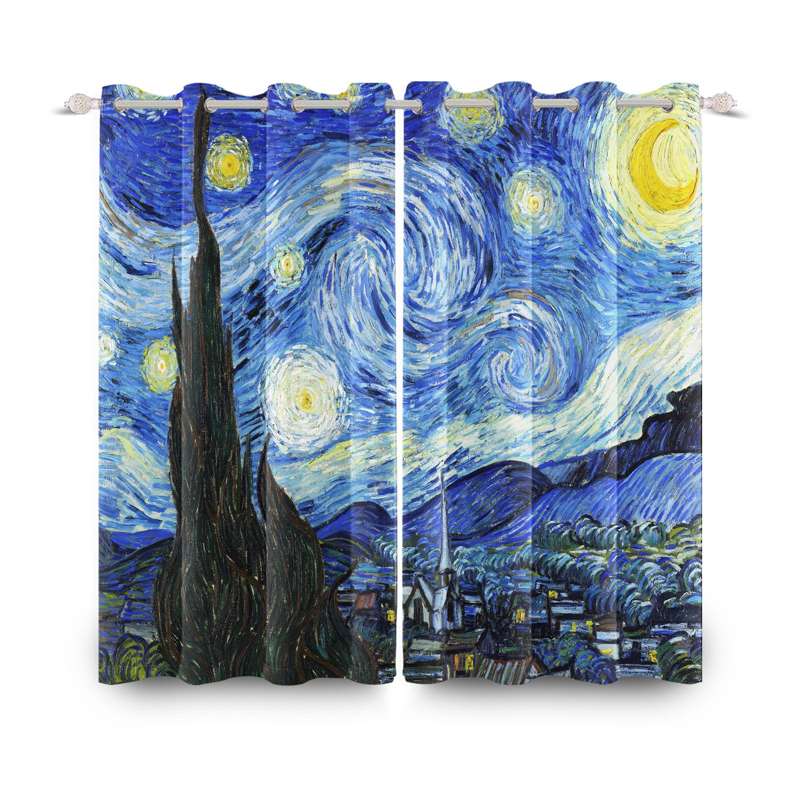 Classic European Palace Curtains Oil Painting Countryside Landscape Window Curtain Bedroom Thermal Insulated Drapes Light Blocking Polyester Decor W100*H130(CM)-Hooks&2PCS
Classic European Palace Curtains Oil Painting Countryside Landscape Window Curtain Bedroom Thermal Insulated Drapes Light Blocking Polyester Decor W100*H130(CM)-Hooks&2PCS