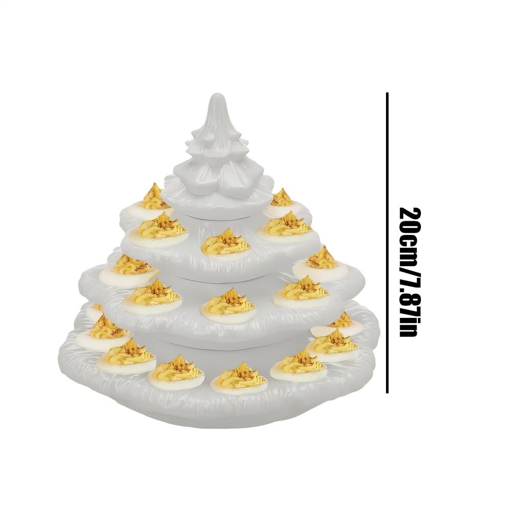 Deviled Egg Platter 4 Layer Christmas Tree Shaped Party Tableware 26 Hole Serving Tray For Holiday Gatherings Thanksgiving белый
Deviled Egg Platter 4 Layer Christmas Tree Shaped Party Tableware 26 Hole Serving Tray For Holiday Gatherings Thanksgiving белый