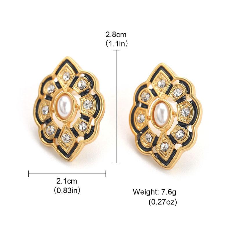 Medieval style niche design, black enamel jewelry, retro stud earrings, oil dripping, high-end earrings, women s earrings, small fragrance
Medieval style niche design, black enamel jewelry, retro stud earrings, oil dripping, high-end earrings, women s earrings, small fragrance