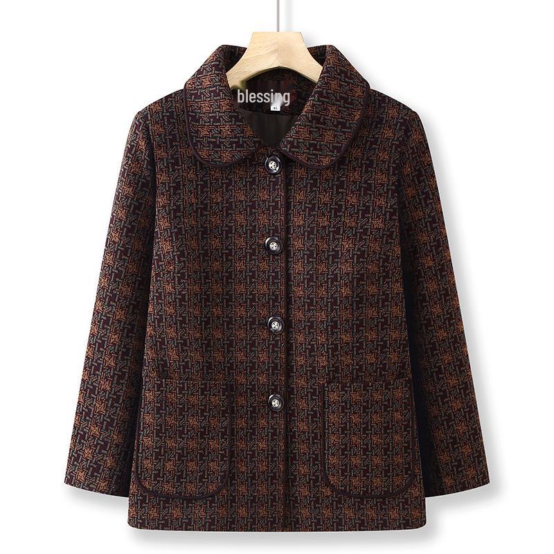 Весенне-осенняя верхняя одежда для женщин среднего и пожилого возраста: Элегантный стиль лацканов для 60-70-летних 2XL for 110-125 jin
Весенне-осенняя верхняя одежда для женщин среднего и пожилого возраста: Элегантный стиль лацканов для 60-70-летних 2XL for 110-125 jin