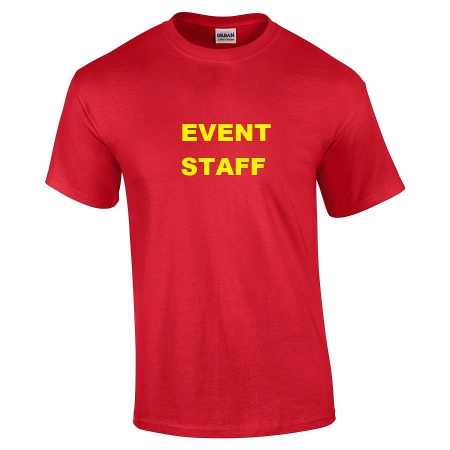 Event Staff T-Shirt Concerts Youth Sports Party Weddings Red Yellow Tee Shirt M
Event Staff T-Shirt Concerts Youth Sports Party Weddings Red Yellow Tee Shirt M