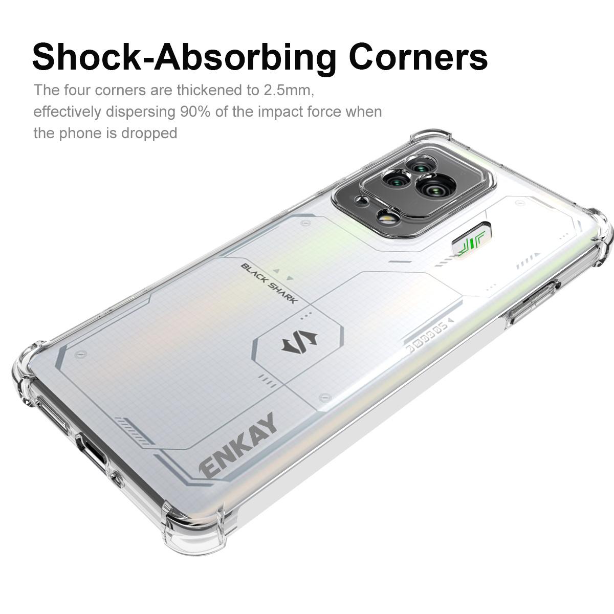 ENKAY HAT PRINCE For Xiaomi Black Shark 5 Pro Scratch Proof Thickened Corners Clear TPU Cover Phone Protective Case with Anti-slip Strip Edge A
ENKAY HAT PRINCE For Xiaomi Black Shark 5 Pro Scratch Proof Thickened Corners Clear TPU Cover Phone Protective Case with Anti-slip Strip Edge A
