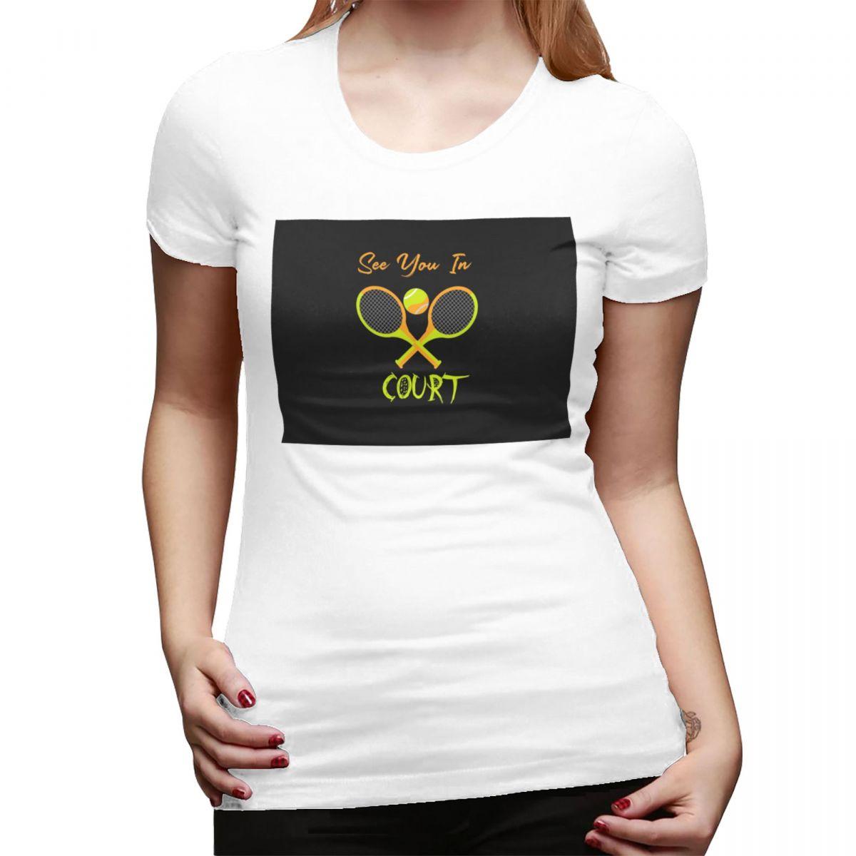See You In Court Tennis Lover Gift TShirt for Women Crew Neck Streetwear T Shirts Womens Tees Short Summer Clothes Tops S
See You In Court Tennis Lover Gift TShirt for Women Crew Neck Streetwear T Shirts Womens Tees Short Summer Clothes Tops S