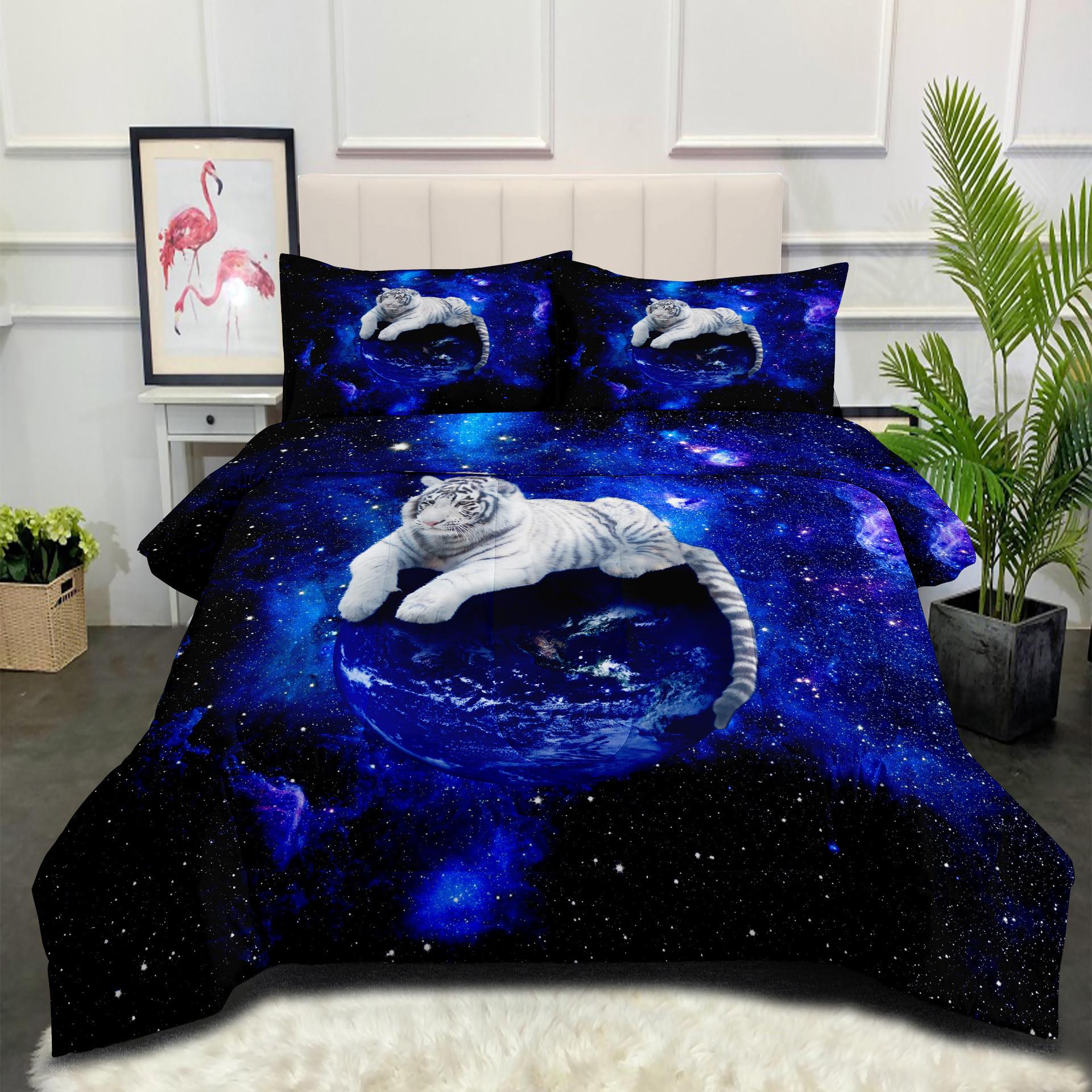 Cartoon Animal Series Quilted Comforter Bedding Set - 3 Piece Digital Print Duvet Cover Set 140*200cm
Cartoon Animal Series Quilted Comforter Bedding Set - 3 Piece Digital Print Duvet Cover Set 140*200cm