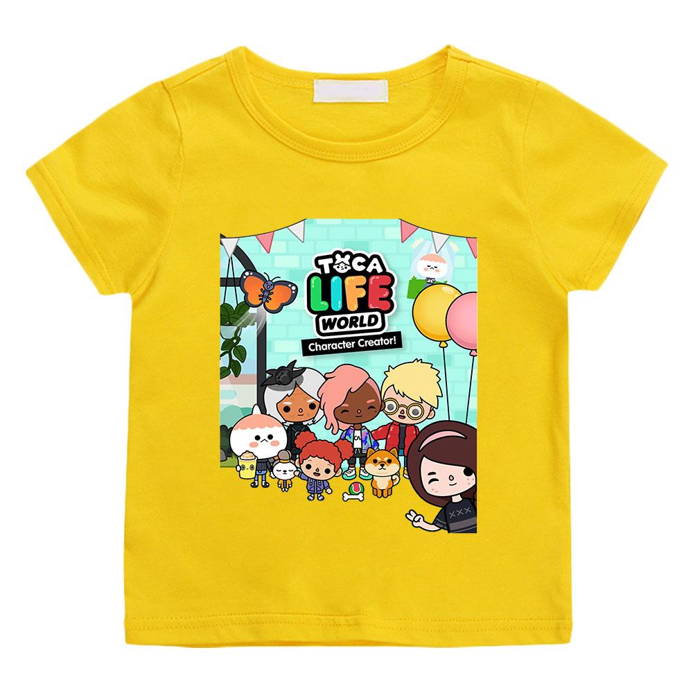 Toca Boca World Cartoon T-shirts 100% Cotton Fashion Manga Anime Print Short Sleeve Cute Boys Girls O-Neck Kids Tees Summer 160 жовтий
Toca Boca World Cartoon T-shirts 100% Cotton Fashion Manga Anime Print Short Sleeve Cute Boys Girls O-Neck Kids Tees Summer 160 жовтий