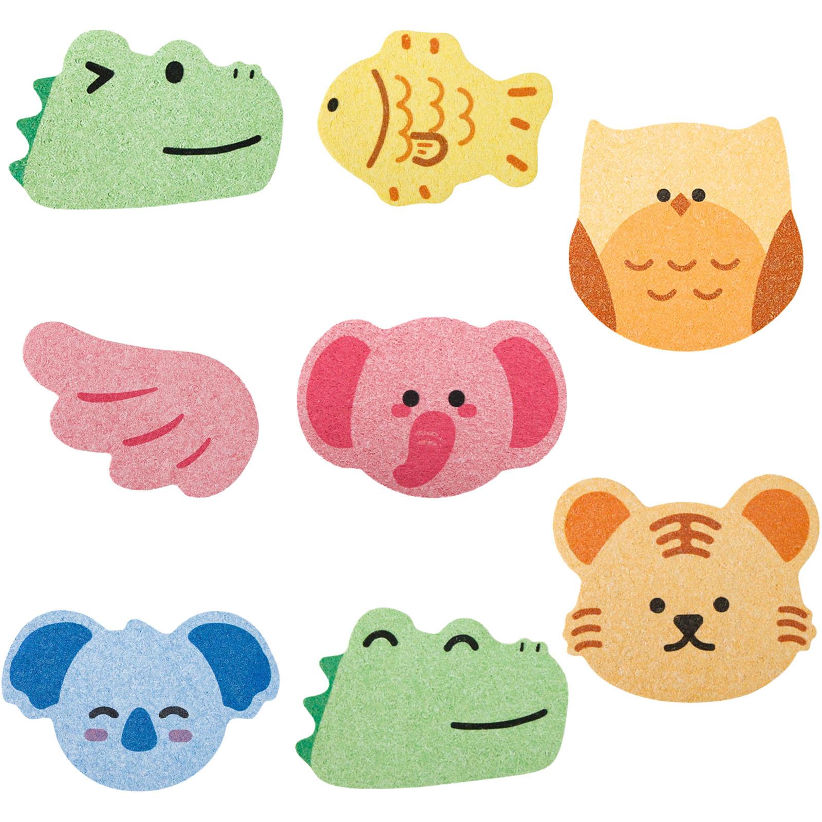 Set of 8 Cartoon Animal Bath Sponges | Soft Compressed Cellulose for Sensitive Skin | Gentle Exfoliating & Shower Body Care Set One Size
Set of 8 Cartoon Animal Bath Sponges | Soft Compressed Cellulose for Sensitive Skin | Gentle Exfoliating & Shower Body Care Set One Size