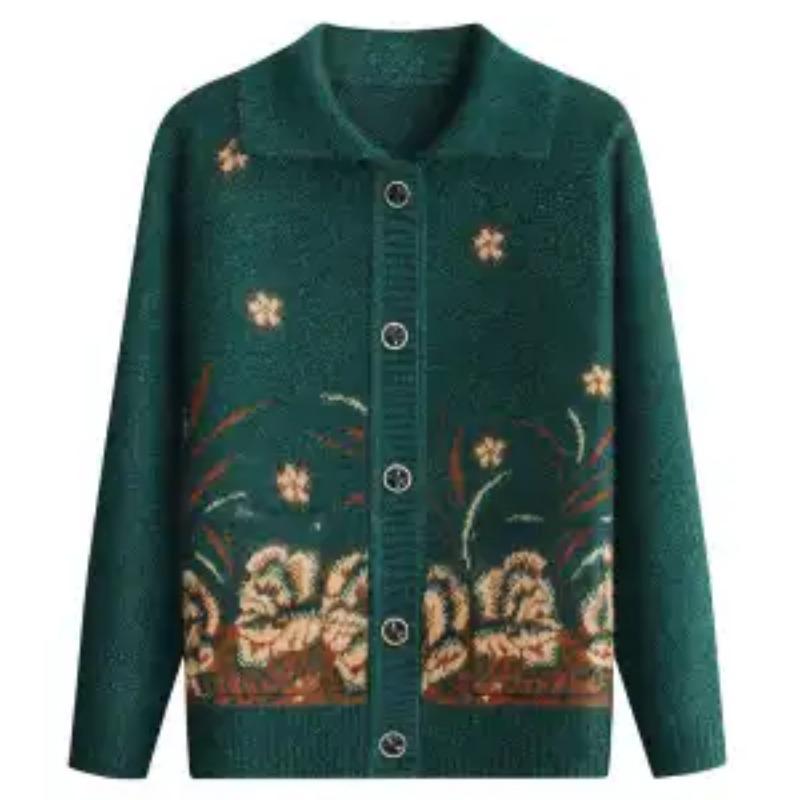 Рослинний Квітковий Контрастні Кольори Жіночий Кардиган на Ґудзиках Лацкан Довгий Рукав Модний Повсякденний Топ XXXL темно-зелений колір
Рослинний Квітковий Контрастні Кольори Жіночий Кардиган на Ґудзиках Лацкан Довгий Рукав Модний Повсякденний Топ XXXL темно-зелений колір