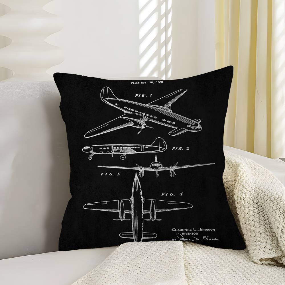 Aircraft Patent Cushion Cover Pillowcase Upholstery Sofa Throw Pillow Home Decor Pillowcas 30x30 cm
Aircraft Patent Cushion Cover Pillowcase Upholstery Sofa Throw Pillow Home Decor Pillowcas 30x30 cm