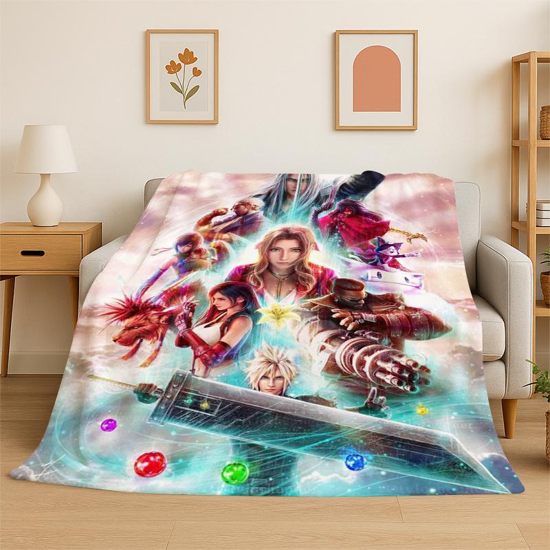 Cloud Tifa Final Fantasy Games Sephiroth Flannel Blanket Soft Warm Throw Blanket for Bedroom Living Room Bed Travel Picnic Gift 75x90cm
Cloud Tifa Final Fantasy Games Sephiroth Flannel Blanket Soft Warm Throw Blanket for Bedroom Living Room Bed Travel Picnic Gift 75x90cm