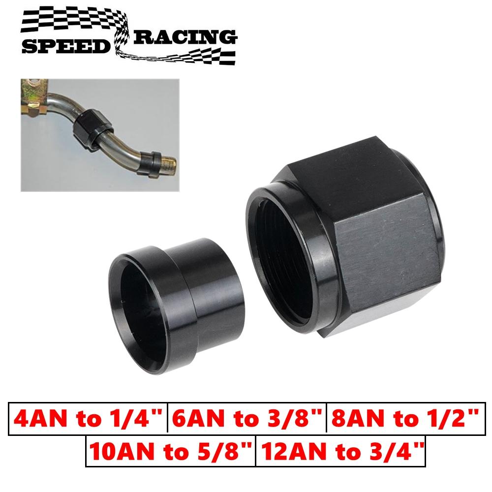 4AN 1/4 6AN 3/8 8AN 1/2 12AN 3/4 10AN Female to 5/8 Hardline Tube Nut and Sleeve Fitting Adapter Aluminum Tube Hose Line Fitting
4AN 1/4 6AN 3/8 8AN 1/2 12AN 3/4 10AN Female to 5/8 Hardline Tube Nut and Sleeve Fitting Adapter Aluminum Tube Hose Line Fitting