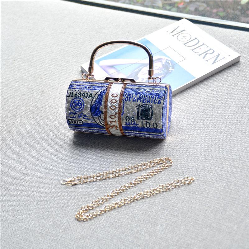 2025 Luxury Full Diamonds Dollar Stack Cash Evening Handbags Women Rhinestone Wedding Party Clutch Bag Metal Chain Shoulder Bag синий
2025 Luxury Full Diamonds Dollar Stack Cash Evening Handbags Women Rhinestone Wedding Party Clutch Bag Metal Chain Shoulder Bag синий