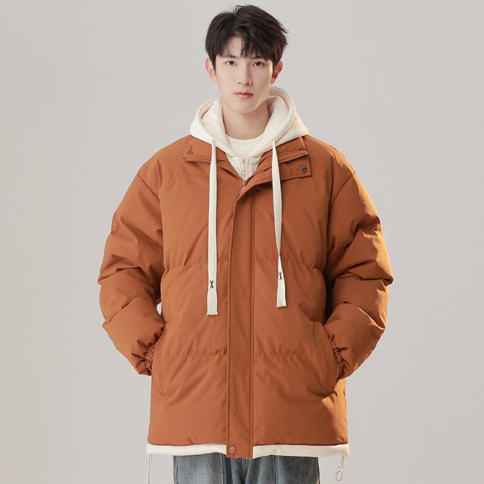 Trendy Men s 2025 Winter Hooded Faux Two-Piece Puffer Jacket - Warm, Loose Cotton Macaron Style M кавовий
Trendy Men s 2025 Winter Hooded Faux Two-Piece Puffer Jacket - Warm, Loose Cotton Macaron Style M кавовий