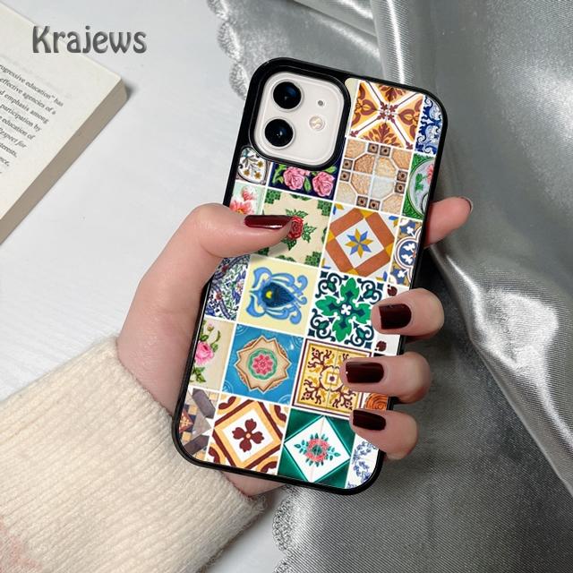 Krajews art Decorative Moroccan Tile soft Phone Case Cover For iPhone 17 Air 16 15 14 plus 12 13 pro max Fundas iPhone 16
Krajews art Decorative Moroccan Tile soft Phone Case Cover For iPhone 17 Air 16 15 14 plus 12 13 pro max Fundas iPhone 16