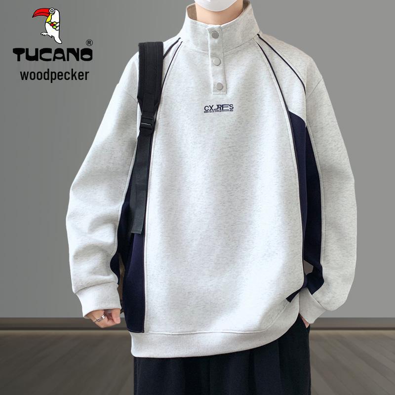 Woodpecker Men s Autumn Hoodie with High Collar, Stylish Velvet-Lined Design for Teens and Students M (95–110 lbs)
Woodpecker Men s Autumn Hoodie with High Collar, Stylish Velvet-Lined Design for Teens and Students M (95–110 lbs)