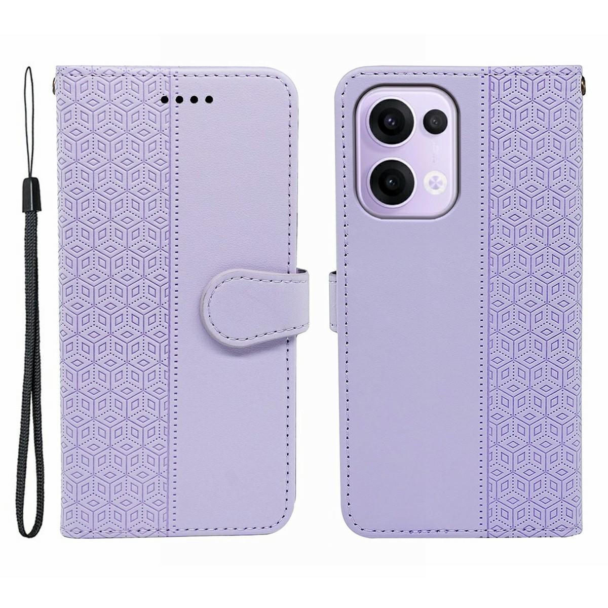 Для Oppo Reno13 5G (Глобальний) Чохол проти подряпин, зрощений, з ромбоподібним тисненням, шкіряний чохол для телефону Purple
Для Oppo Reno13 5G (Глобальний) Чохол проти подряпин, зрощений, з ромбоподібним тисненням, шкіряний чохол для телефону Purple