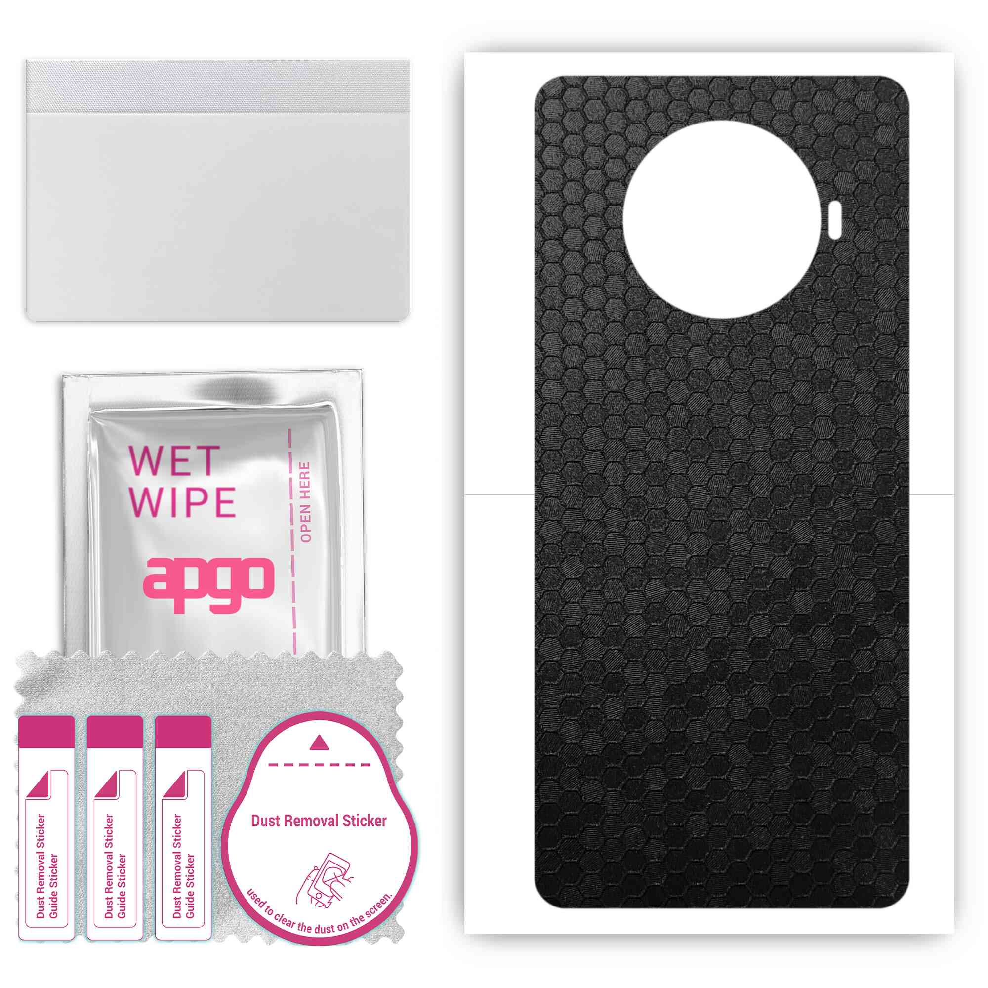 apgo Protective Skin Sticker for the back compatible with Oppo Ace2, Wrap Film, Foil, Vinyl - Pattern Black Honeycomb
apgo Protective Skin Sticker for the back compatible with Oppo Ace2, Wrap Film, Foil, Vinyl - Pattern Black Honeycomb