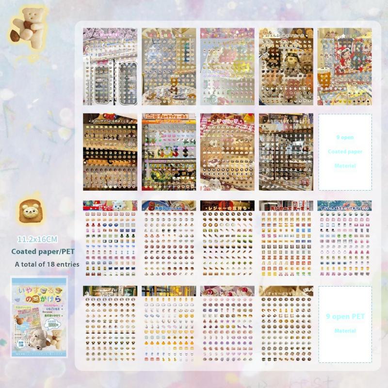 18Sheets/Book Cute Mini Desserts Cut Film Sticker Book Creative Handbook Diy Scrapbook Book Phone Decoration Collage Stationery
18Sheets/Book Cute Mini Desserts Cut Film Sticker Book Creative Handbook Diy Scrapbook Book Phone Decoration Collage Stationery