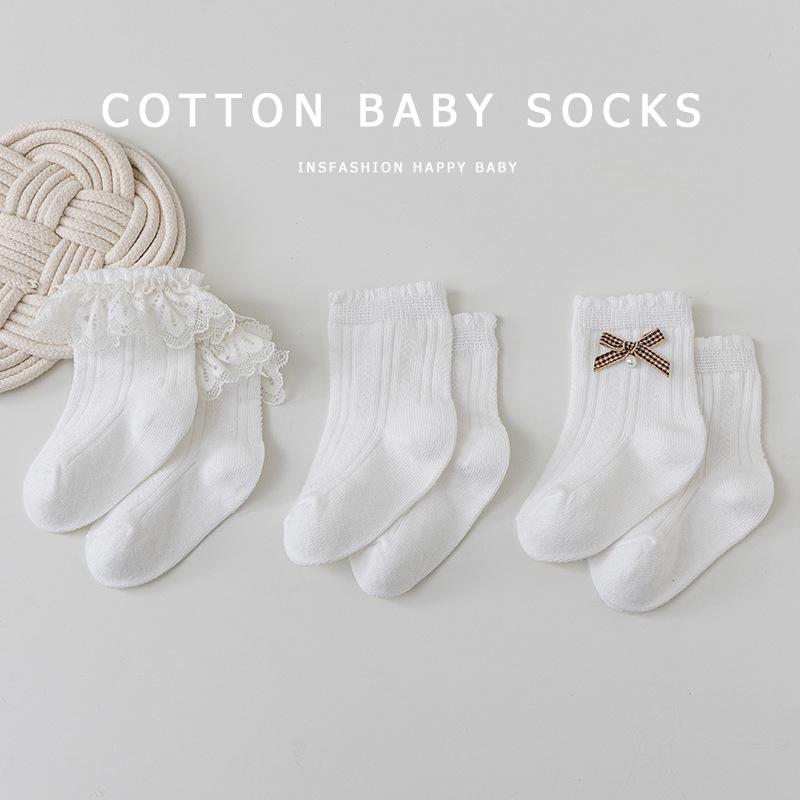 White Lace Mid-Calf Princess Socks for Infants & Toddlers (0-3 Years) - Class A Cotton, Spring to Summer Fit S (0-1 years)
White Lace Mid-Calf Princess Socks for Infants & Toddlers (0-3 Years) - Class A Cotton, Spring to Summer Fit S (0-1 years)