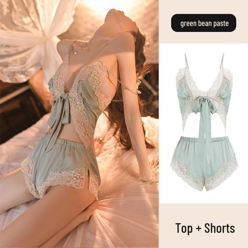 Сексуальная ночная рубашка из ледяного шелка — тонкая, чистая пижама с поясом на животе для весны и лета L (for 105~120 jin)
Сексуальная ночная рубашка из ледяного шелка — тонкая, чистая пижама с поясом на животе для весны и лета L (for 105~120 jin)