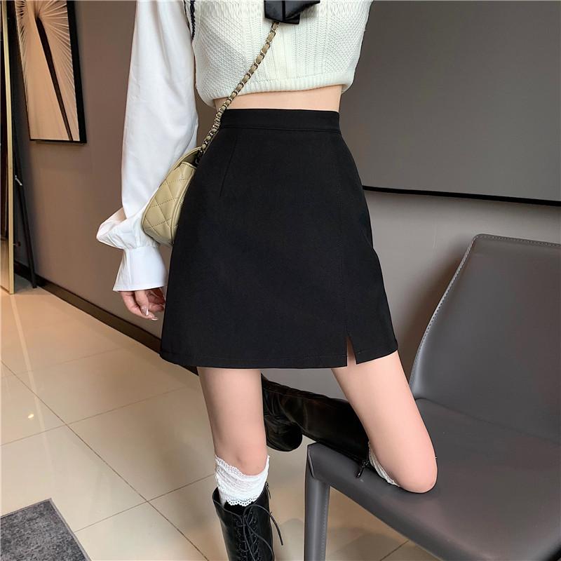 Black High Waist A-line Midi Skirt: Summer 2024 Hip-covering Bodycon Style with Slit M
Black High Waist A-line Midi Skirt: Summer 2024 Hip-covering Bodycon Style with Slit M