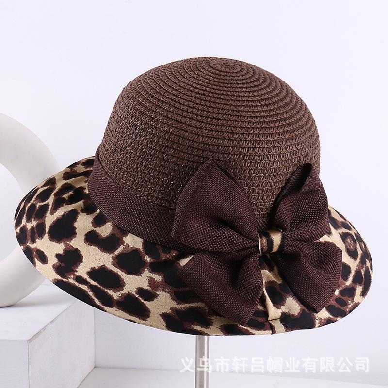 Women s Trendy Leopard Bow Straw Sun Hat, Spring Summer Breathable Woven Round Fisherman Cap, Outdoor UV Protection Beach Hat M 56-58cm кавовий
Women s Trendy Leopard Bow Straw Sun Hat, Spring Summer Breathable Woven Round Fisherman Cap, Outdoor UV Protection Beach Hat M 56-58cm кавовий