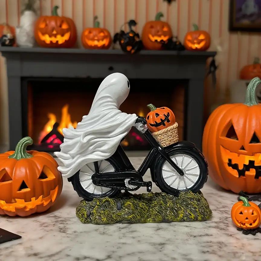 1pcHalloween Resin Decorations Ghost Riding Bicycle with Pumpkin Creative Horror Atmosphere Decoration Candy
1pcHalloween Resin Decorations Ghost Riding Bicycle with Pumpkin Creative Horror Atmosphere Decoration Candy