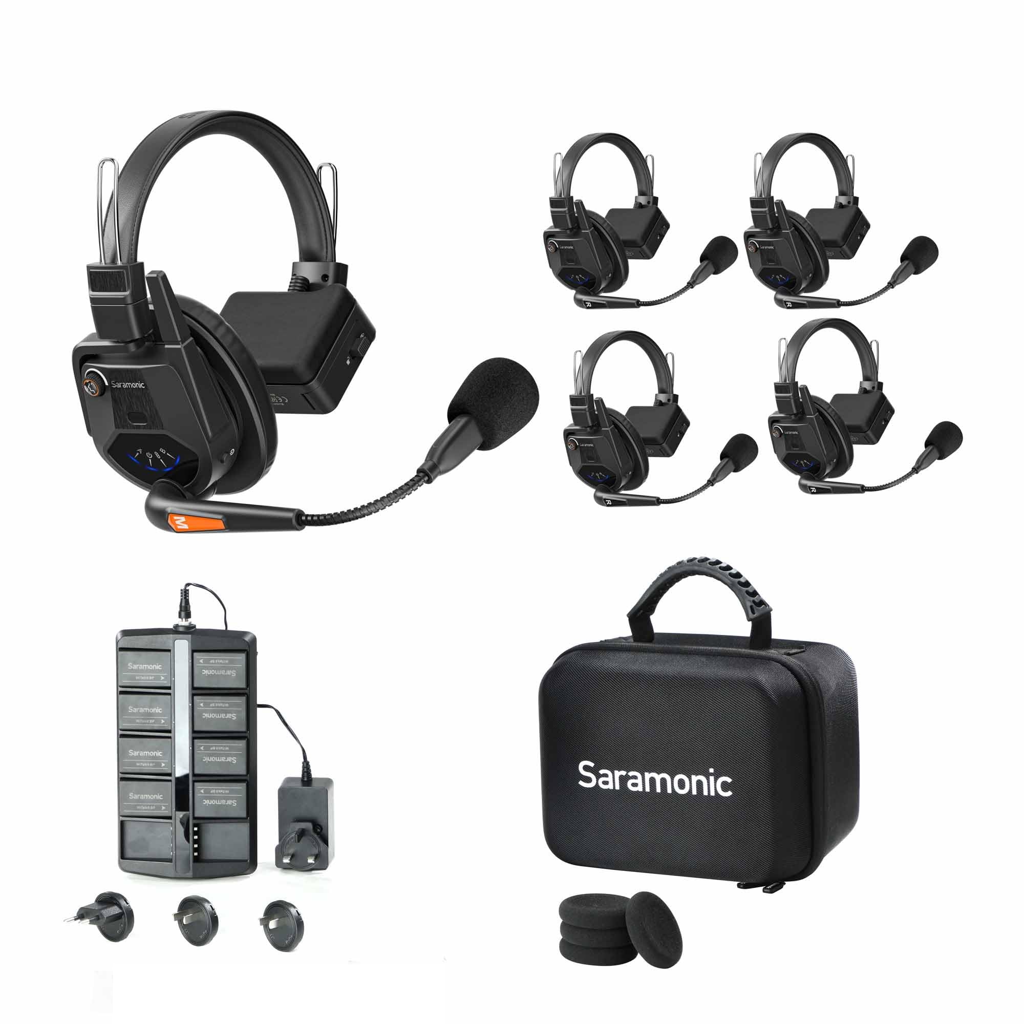 Saramonic Full Duplex Wireless Intercom System WiTalk9 Single Ear Headset 4 1.9GHz (for People/With Case) чорний
Saramonic Full Duplex Wireless Intercom System WiTalk9 Single Ear Headset 4 1.9GHz (for People/With Case) чорний