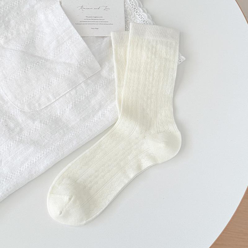 Ballet-style Stockings - Mid-length Socks for Summer, Lightweight, Mesh Fabric, No Bones, Breathable, Multi-layered Socks 1 pair молочный белый
Ballet-style Stockings - Mid-length Socks for Summer, Lightweight, Mesh Fabric, No Bones, Breathable, Multi-layered Socks 1 pair молочный белый
