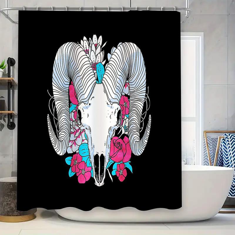 Floral Skull Shower Curtain Gothic Dark Art Home Decor Bathroom Set Spooky Halloween Vintage Tapestry Wall Hanging Room Divider W60H190(CM)-1 Pcs
Floral Skull Shower Curtain Gothic Dark Art Home Decor Bathroom Set Spooky Halloween Vintage Tapestry Wall Hanging Room Divider W60H190(CM)-1 Pcs