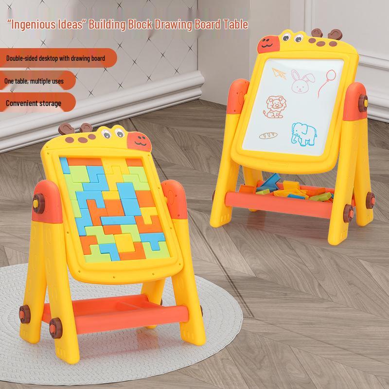 Children s Dual-Use Magnetic Drawing & Building Block Easel - Double-Sided & Erasable
Children s Dual-Use Magnetic Drawing & Building Block Easel - Double-Sided & Erasable