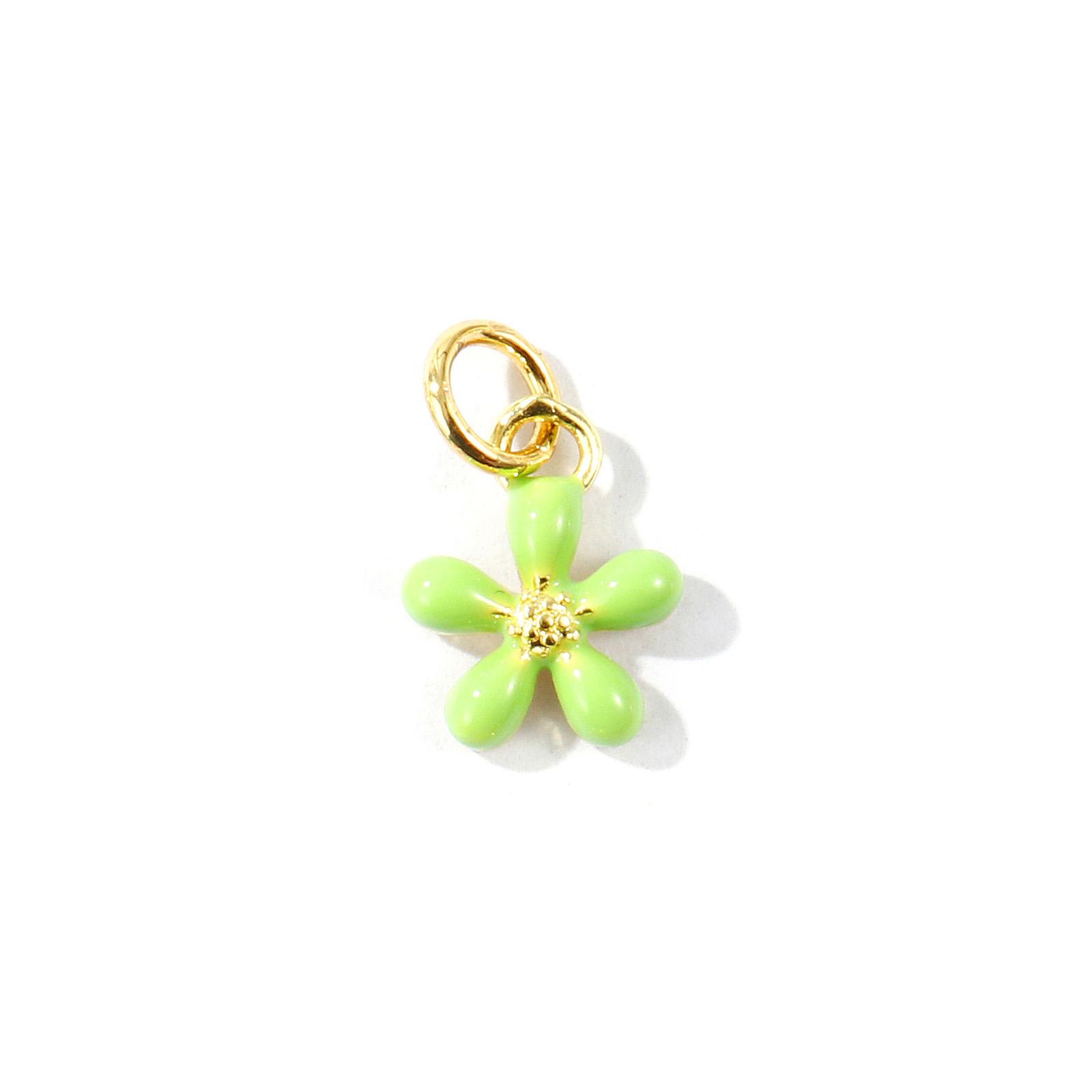 2pcs Mini Flower Charms Multicolor Enamel Brass 18K Gold Plated Pendants For DIY Necklace Earrings Jewelry Findings 14x9mm зелений
2pcs Mini Flower Charms Multicolor Enamel Brass 18K Gold Plated Pendants For DIY Necklace Earrings Jewelry Findings 14x9mm зелений