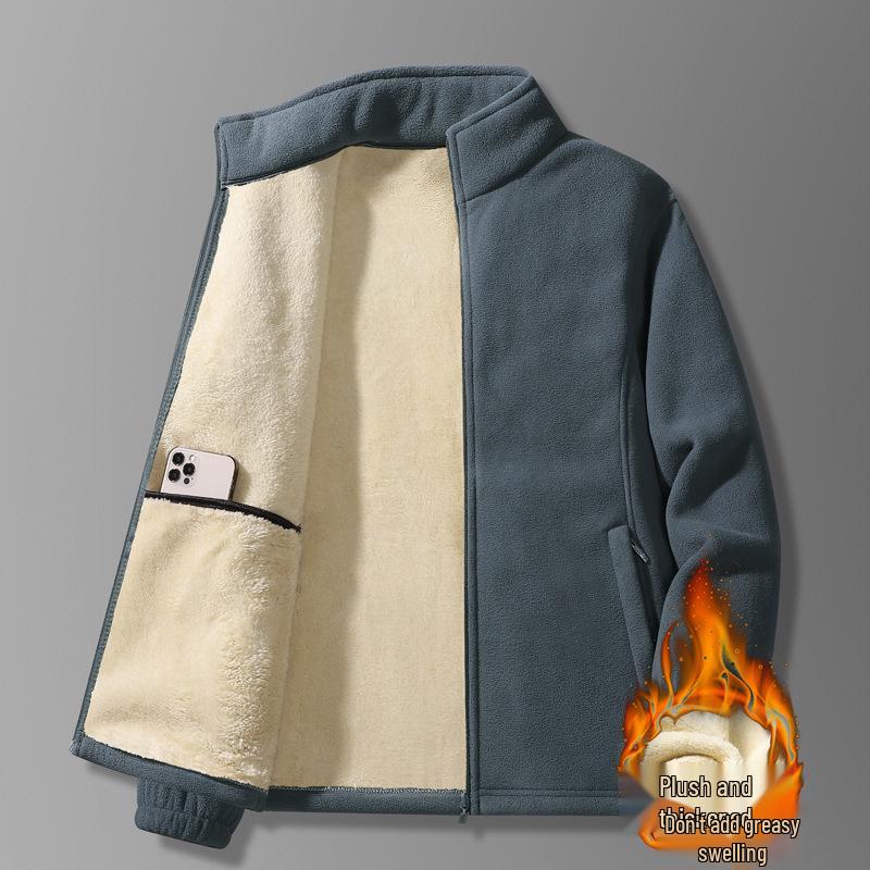 Men s Thick Warm Fleece Lambswool Cardigan - Stand Collar, Plus Size, Casual Winter Outerwear 5XL
Men s Thick Warm Fleece Lambswool Cardigan - Stand Collar, Plus Size, Casual Winter Outerwear 5XL