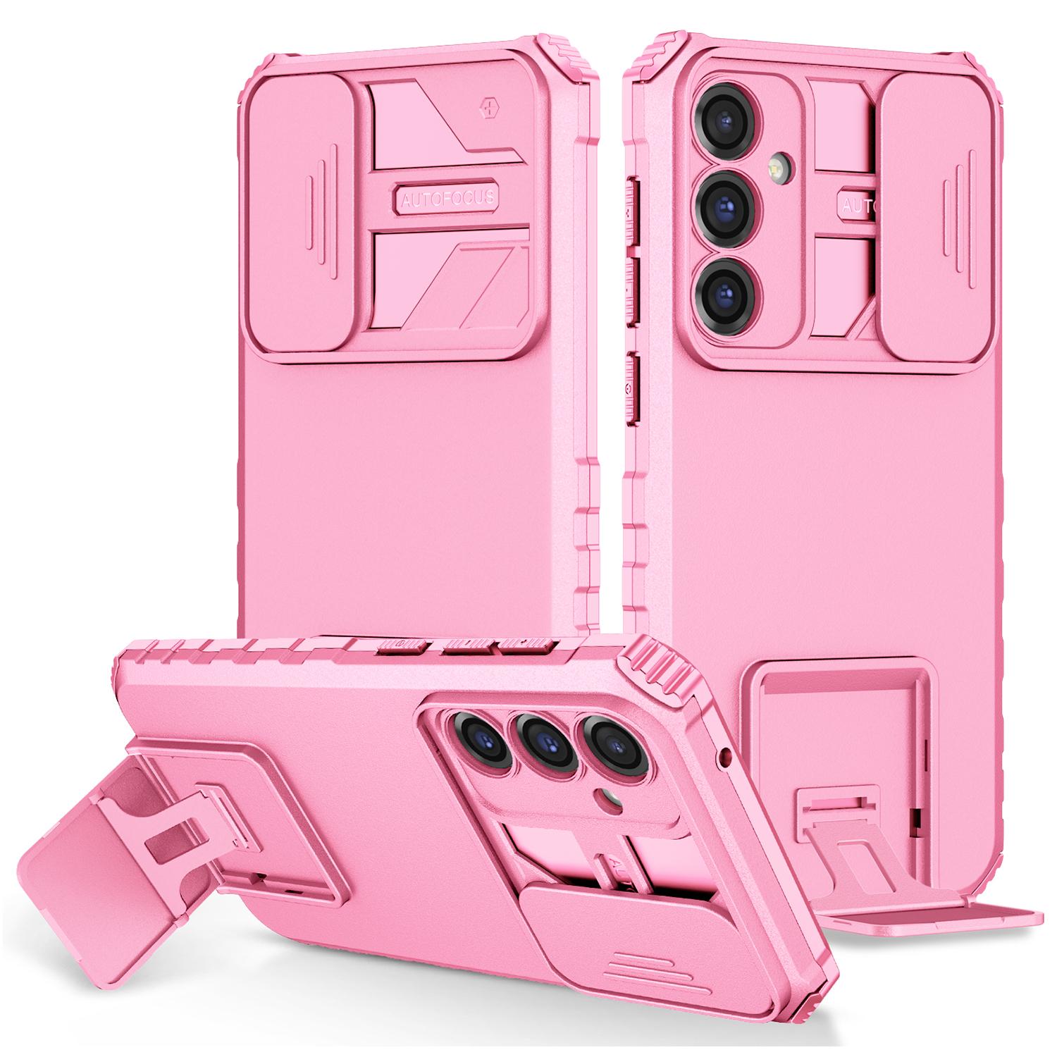 For Samsung Galaxy S24 FE Case Camera Slider PC+TPU Phone Cover with Kickstand Pink
For Samsung Galaxy S24 FE Case Camera Slider PC+TPU Phone Cover with Kickstand Pink
