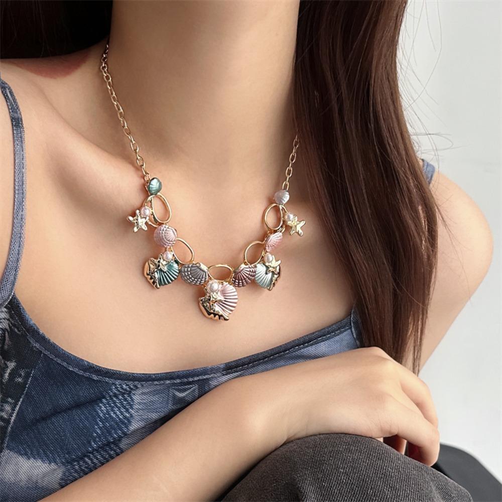 Pearl Clavicle Chain Women Starfish Choker Necklace Y2K Shell Pendant Necklace Vacation синій
Pearl Clavicle Chain Women Starfish Choker Necklace Y2K Shell Pendant Necklace Vacation синій