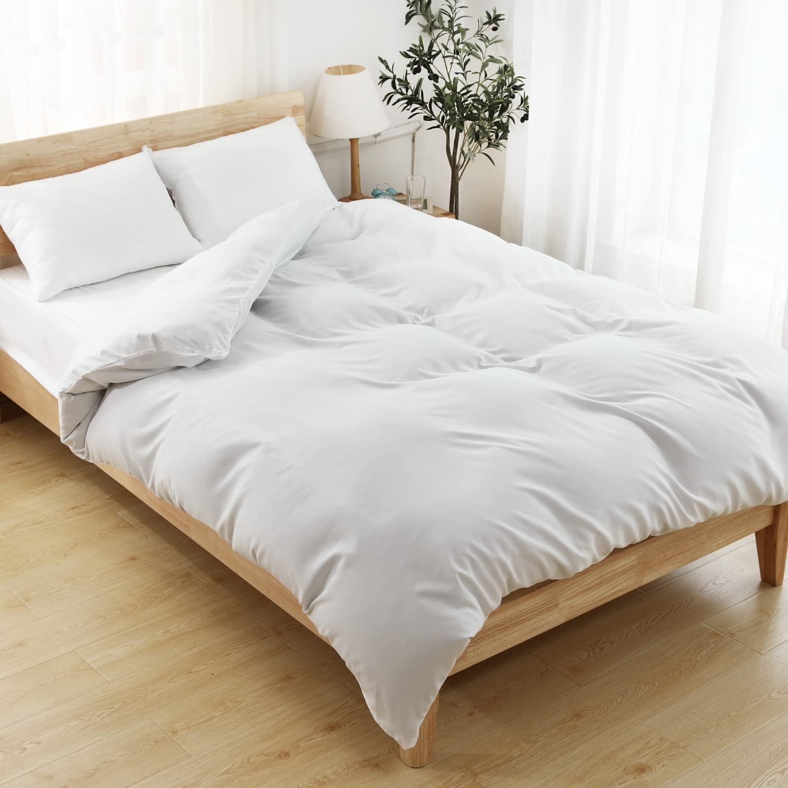 Bedding Includes Duvet Fitted and Suitable for Western and Japanese Style Home Cocci 4-Piece Set, Semi-Double, Cover, Sheet, Pillowcases, Beds, белый
Bedding Includes Duvet Fitted and Suitable for Western and Japanese Style Home Cocci 4-Piece Set, Semi-Double, Cover, Sheet, Pillowcases, Beds, белый